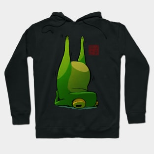 Yoga Frog Candlestick Pose Hoodie